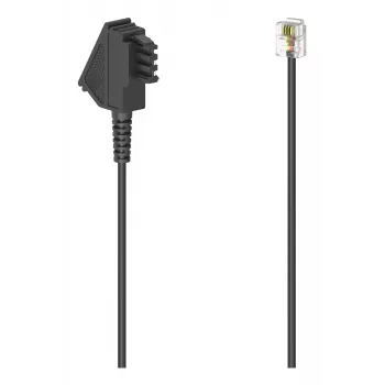Hama 00300045 kabel telefoniczny 3 m Czarny
