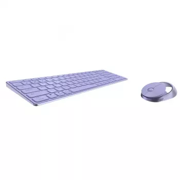Rapoo 9750M Klawiatura i mysz w zestawie Bezprzewodowa Bluetooth QWERTZ Niemiecki Liliowy