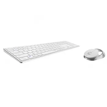 Rapoo 9850M Zestaw klawiatura i mysz Home RF Wireless Bluetooth QWERTZ niemiecki biały