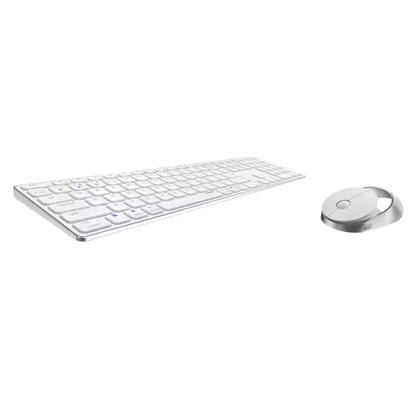 Rapoo 9850M Zestaw klawiatura i mysz Home RF Wireless Bluetooth QWERTZ niemiecki biały