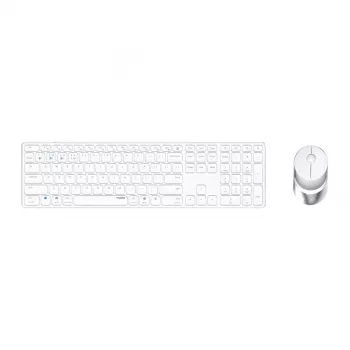 Rapoo 9850M Zestaw klawiatura i mysz Home RF Wireless Bluetooth QWERTZ niemiecki biały