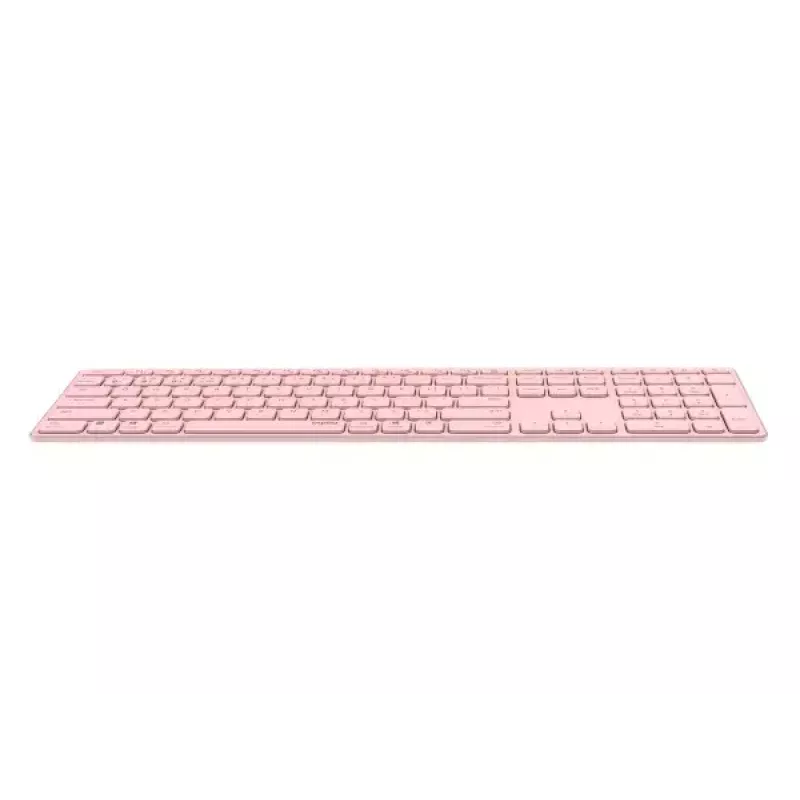 Klawiatura Rapoo E9800M bezprzewodowa Bluetooth QWERTZ niemiecka różowa