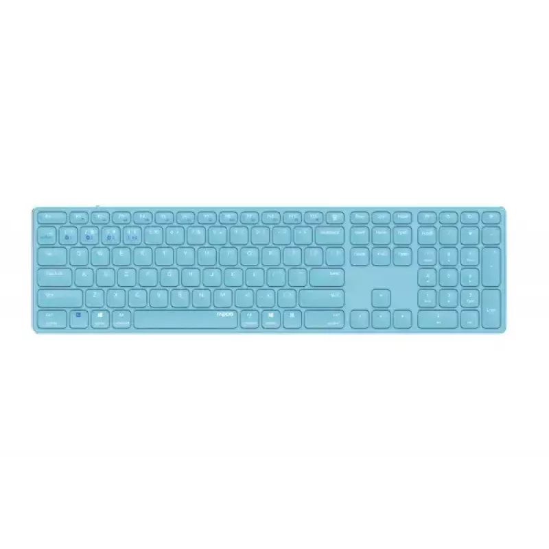 Klawiatura Rapoo E9800M do domu RF Wireless Bluetooth QWERTZ niemiecka niebieska