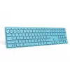 Klawiatura Rapoo E9800M do domu RF Wireless Bluetooth QWERTZ niemiecka niebieska