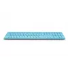 Klawiatura Rapoo E9800M do domu RF Wireless Bluetooth QWERTZ niemiecka niebieska