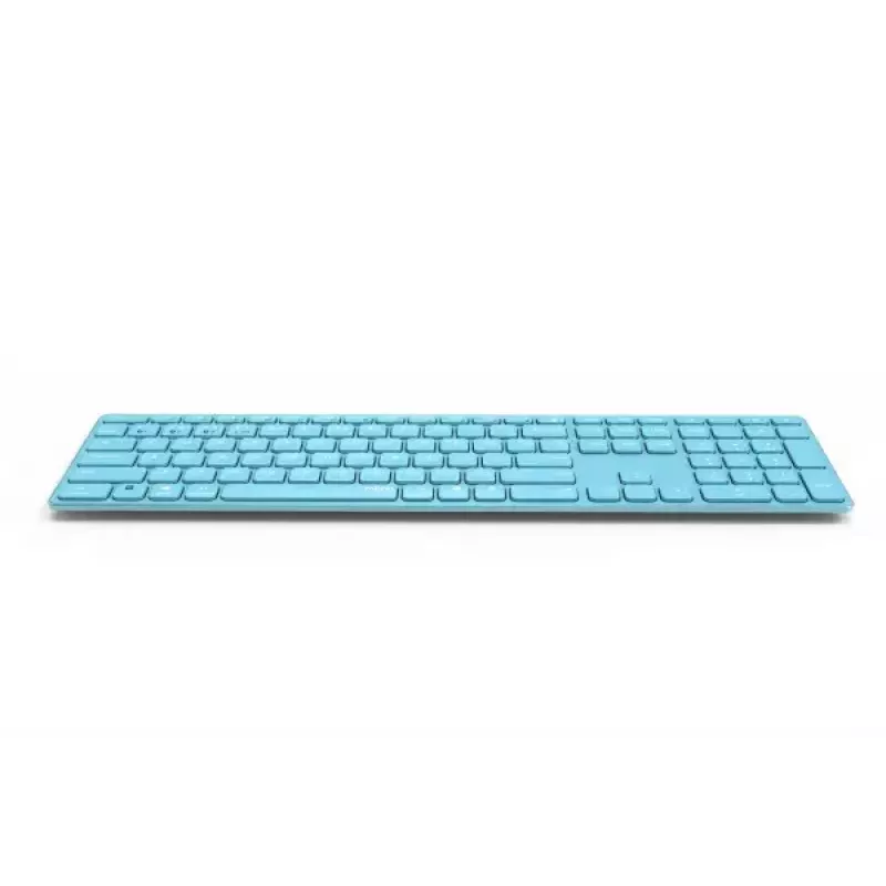 Klawiatura Rapoo E9800M do domu RF Wireless Bluetooth QWERTZ niemiecka niebieska