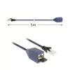 ACT Niebieski 5 metrów LSZH SFTP CAT6A MPTL przedłużacz snagless ze złączami RJ45