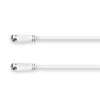 Hama 00179229 kabel koncentryczny 7,5 m złącze F, biały