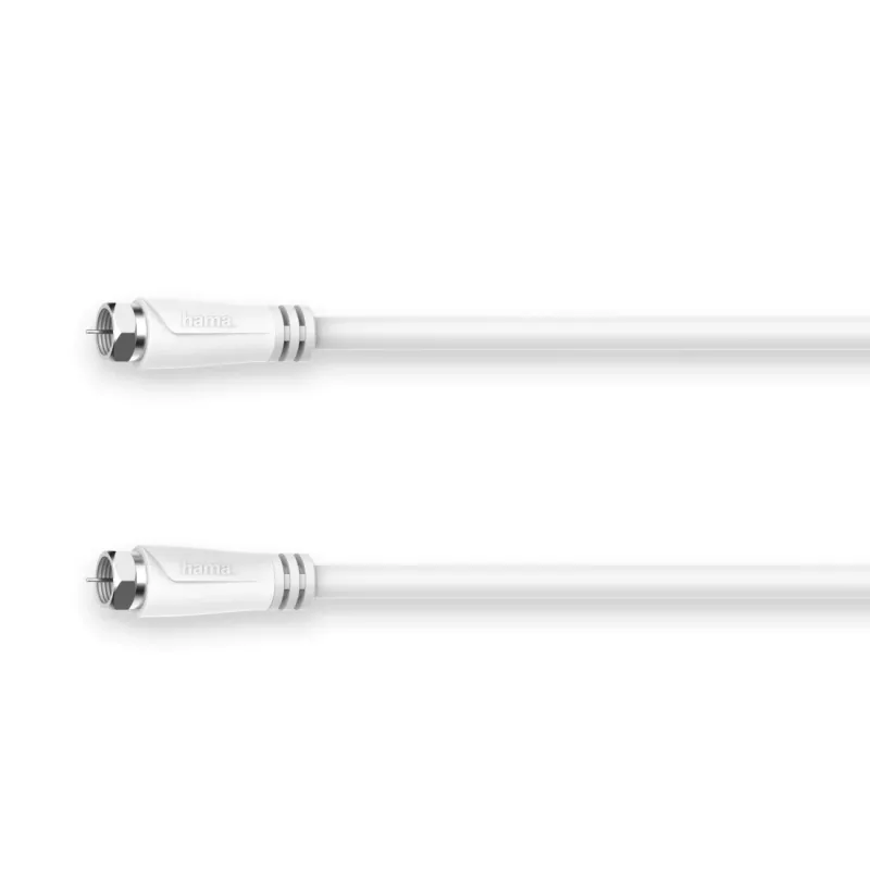 Hama 00179229 kabel koncentryczny 7,5 m złącze F, biały