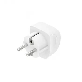 Hama 00223458 adapter wtyczki zasilającej hybrydowy typ E/F typ B biały