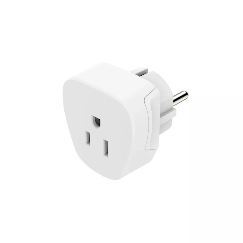 Hama 00223458 adapter wtyczki zasilającej hybrydowy typ E/F typ B biały