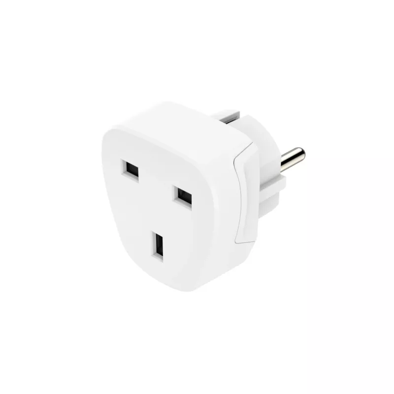 Hama 00223459 adapter wtyczki zasilania Typ E/F hybrydowy Typ G (UK) Biały