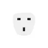 Hama 00223459 adapter wtyczki zasilania Typ E/F hybrydowy Typ G (UK) Biały