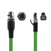 Przemysłowy kabel czujnikowy ACT 1,50 metra, M12A 8-pin żeński na RJ45 męski, kabel Ultraflex SF/UTP TPE, ekranowany