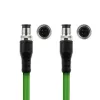 ACT Industrial 5.00 metrów kabel czujnika M12D 4-pin męski do M12D 4-pin męski, kabel Superflex Xtreme TPE, ekranowany