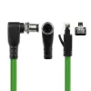 ACT Industrial 3.00 meters Sensor cable M12D 4-pin male right angled to RJ45 male, Superflex Xtreme TPE cable, shielded