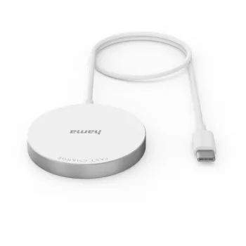 Hama MagCharge FC15 Mobilny telefon, Smartfon Biały USB Ładowanie bezprzewodowe Szybkie ładowanie Do wewnątrz