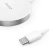 Hama MagCharge FC15 Mobilny telefon, Smartfon Biały USB Ładowanie bezprzewodowe Szybkie ładowanie Do wewnątrz
