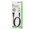 Kabel zasilający Deltaco SH-OLC01 Czarny 5 m