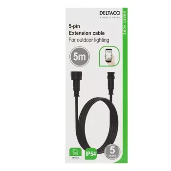Kabel zasilający Deltaco SH-OLC01 Czarny 5 m