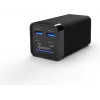 Ładowarka do urządzeń mobilnych eSTUFF ES635200 uniwersalna czarna 2 USB Type-C