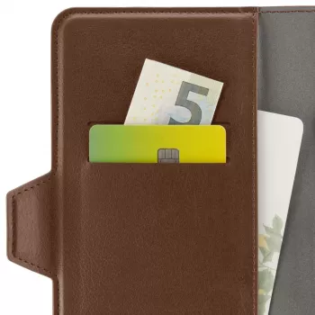 Hama 00118895 etui na telefon komórkowy 15,5 cm (6,1 cala) Folio Brązowy