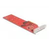 Karta DeLOCK PCI Express x8 na 2 wewnętrzne NVMe M.2 Key M 110 mm Bifurkacja Niski profil
