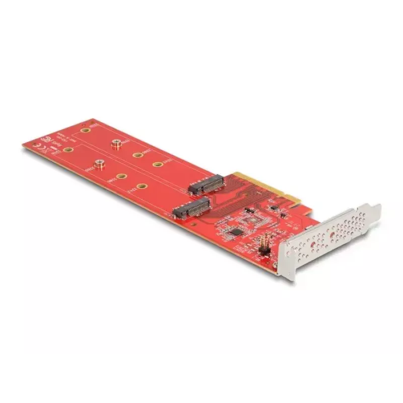 Karta DeLOCK PCI Express x8 na 2 wewnętrzne NVMe M.2 Key M 110 mm Bifurkacja Niski profil