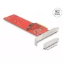 Karta DeLOCK PCI Express x8 na 2 wewnętrzne NVMe M.2 Key M 110 mm Bifurkacja Niski profil