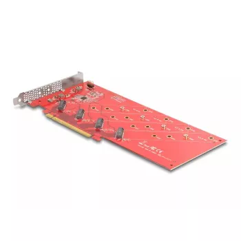 Karta DeLOCK PCI Express x16 na 4 wewnętrzne NVMe M.2 Key M 110 mm Bifurcation