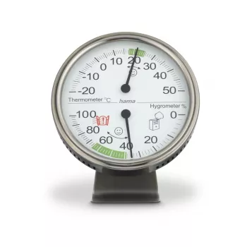 Hama Tahiti Wewnętrzny czujnik temperatury i wilgotności Mechaniczny termometr pokojowy