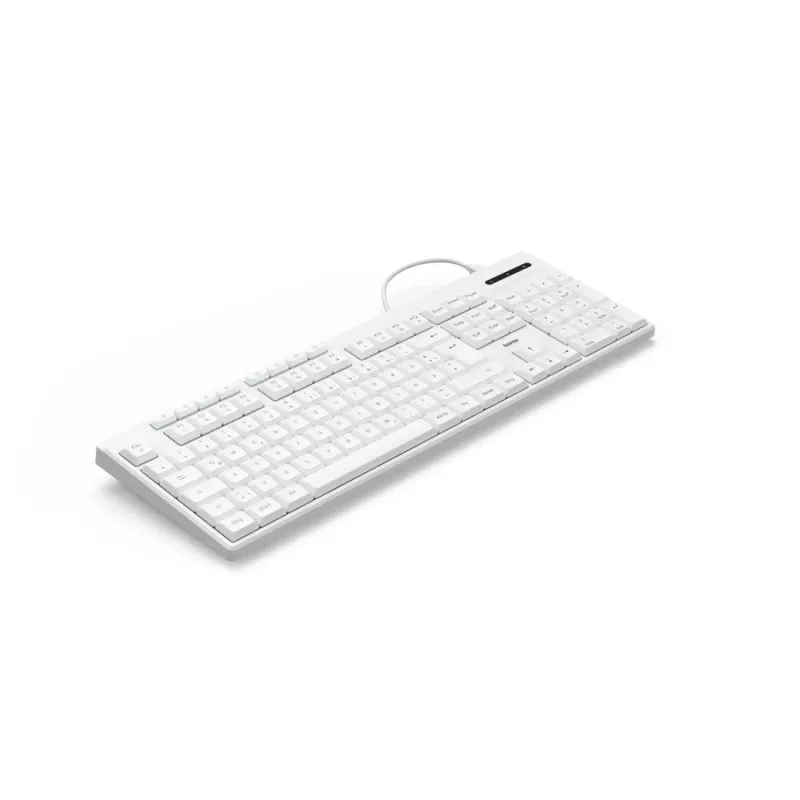 Hama CK-200 klawiatura Dom/Biuro USB QWERTZ Niemiecki Biały