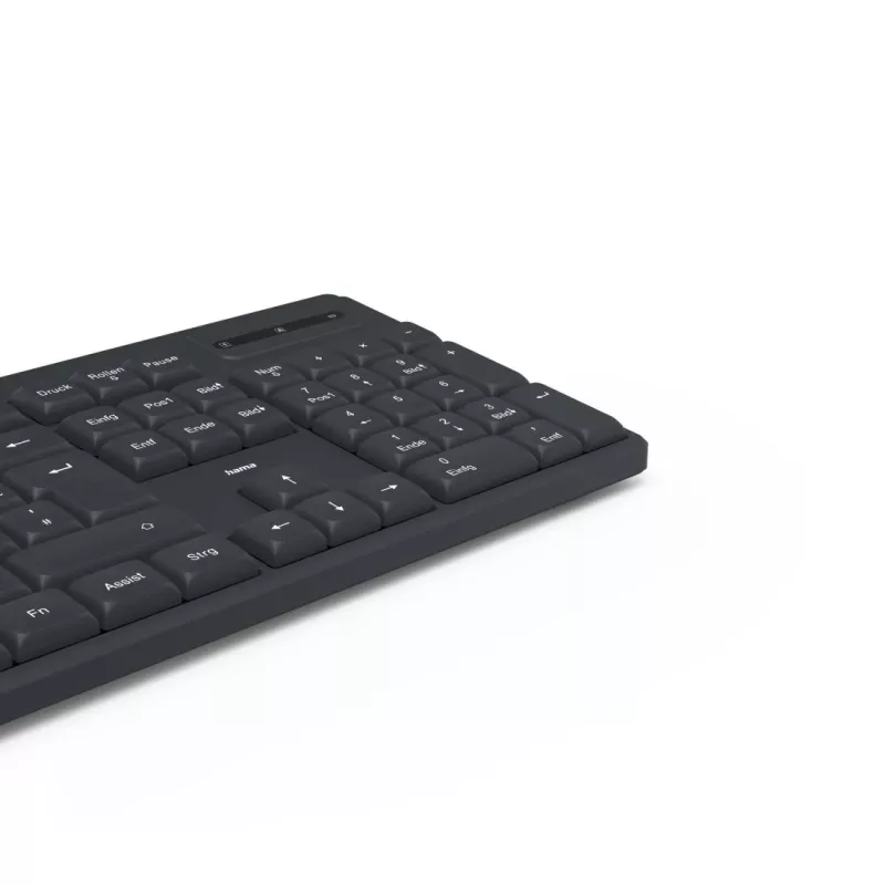 Klawiatura Hama WK-200 Home/Office RF Wireless QWERTZ, niemiecka, czarna