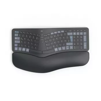 Hama WK-900 Ergo klawiatura Dom/Biuro RF Wireless + Bluetooth QWERTZ Niemiecki Czarny, Niebieski, Ciemnoszary