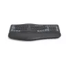 Hama WK-900 Ergo klawiatura Dom/Biuro RF Wireless + Bluetooth QWERTZ Niemiecki Czarny, Niebieski, Ciemnoszary