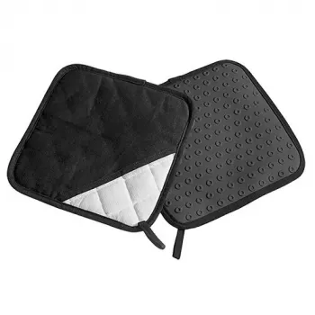 Zestaw rękawic kuchennych Lurch 00070091, 2 szt., 20×20 cm, bawełna/poliester/silikon, odporność termiczna do 315 °C