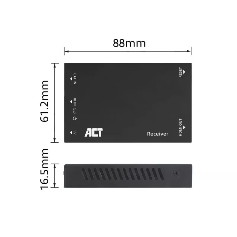 Odbiornik ACT AC7853 HDMI over CATx — odbiornik sygnału HDMI przez Ethernet do 150 m