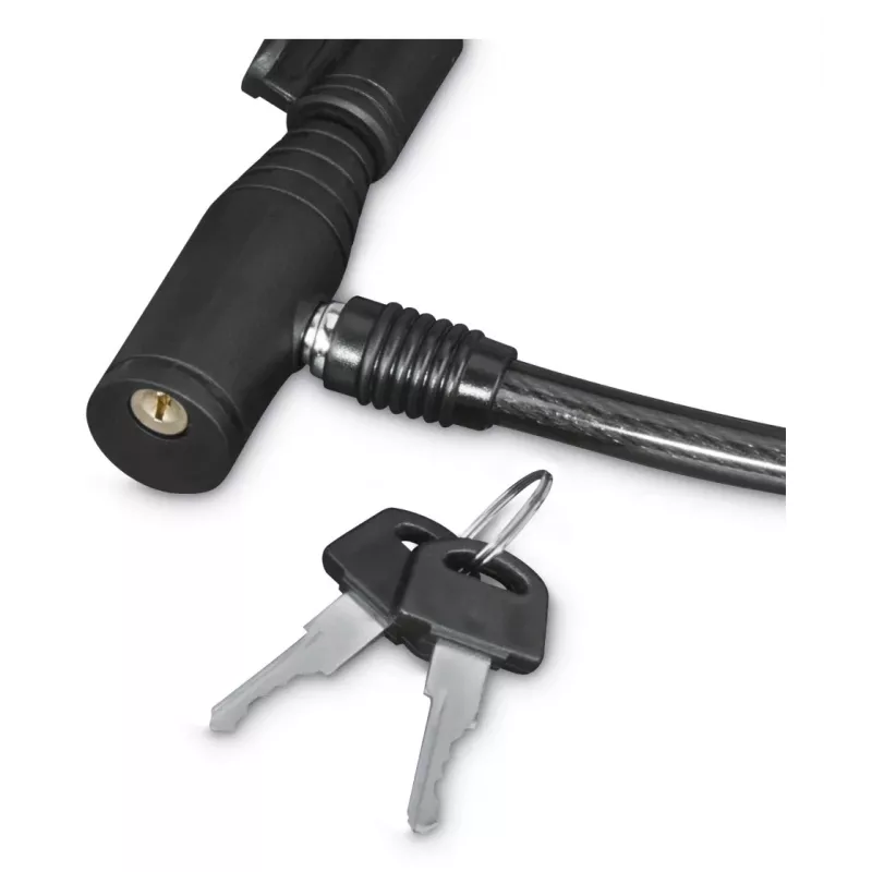 Hama 00178137 zamek rowerowy Czarny 650 mm Linka z zamkiem