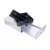Equip Szuflada kasowa do systemu punktu sprzedaży (POS), 4 przegrody na banknoty / 4 na monety, wyjmowane przegródki na monety, złącze RJ11, aluminium