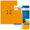 Samoprzylepna etykieta do drukarki HERMA Neon labels A4 Ø 60 mm okrągła świecąca pomarańczowa
