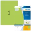 Samoprzylepna etykieta do drukarek HERMA Etykiety neonowe A4 210x297 mm jasnozielony papier matowy 20 szt.