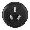 Hama 00108882 adapter wtyczki zasilania Typ F Typ I (AU) Czarny