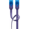 Płaski kabel krosowy Goobay CAT 6A U/UTP Fioletowy 0,5 m