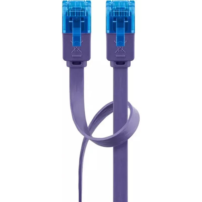 Płaski kabel krosowy Goobay CAT 6A U/UTP Fioletowy 0,5 m