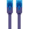 Płaski kabel krosowy Goobay CAT 6A U/UTP Fioletowy 0,5 m