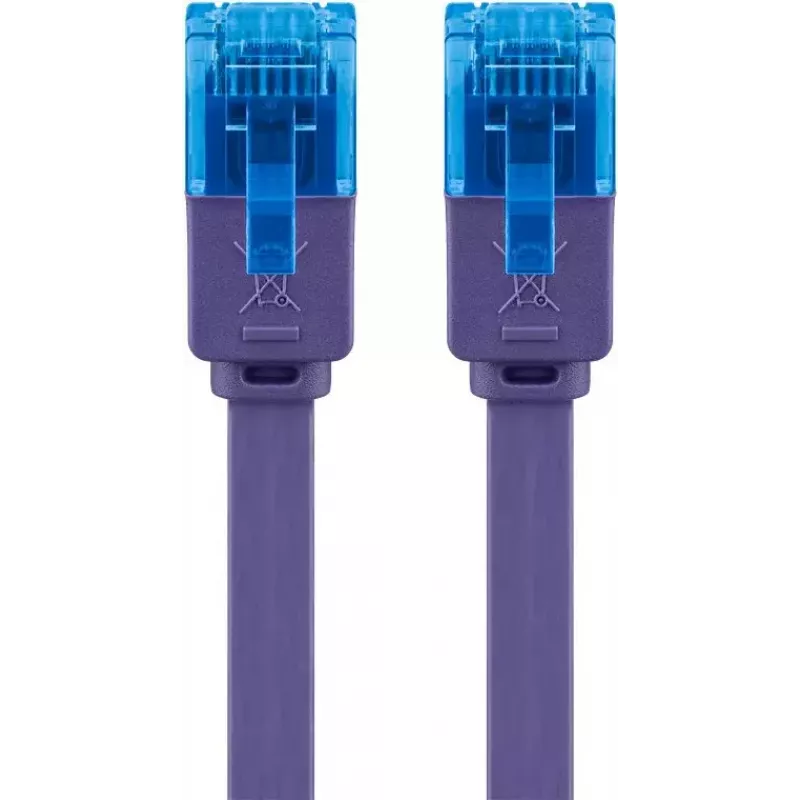 Płaski kabel krosowy Goobay CAT 6A U/UTP Fioletowy 0,5 m