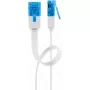 Kabel sieciowy Goobay CAT 6A płaski kabel krosowy RJ-45 Cat6a 0,5 m biały