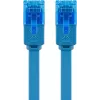 Płaski kabel krosowy Goobay CAT 6A U/UTP Niebieski 1m