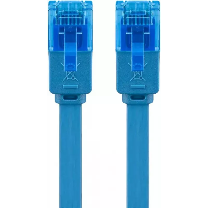 Płaski kabel krosowy Goobay CAT 6A U/UTP Niebieski 1m