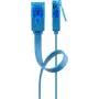 Płaski kabel krosowy Goobay CAT 6A U/UTP Niebieski 1m
